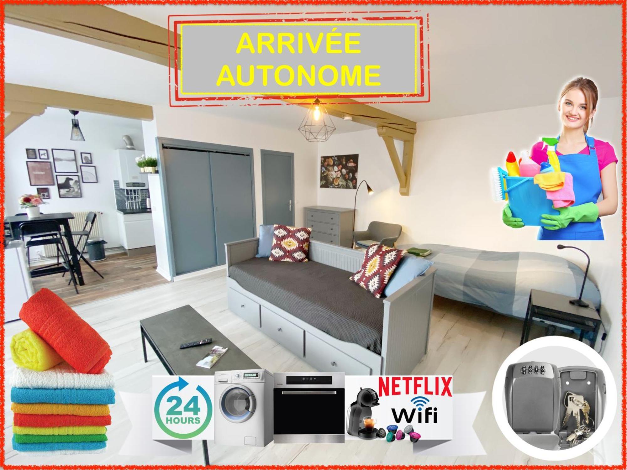 015 Chic & Cosy Studio 41M2 Hypercentre Wifi Smart Tv Netflix Saint-Etienne  Kültér fotó